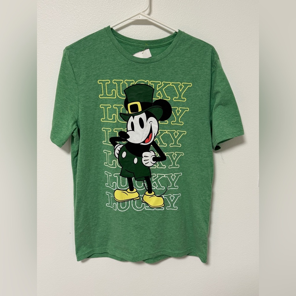 Mickey Mouse Lucky Green Graphic Tee